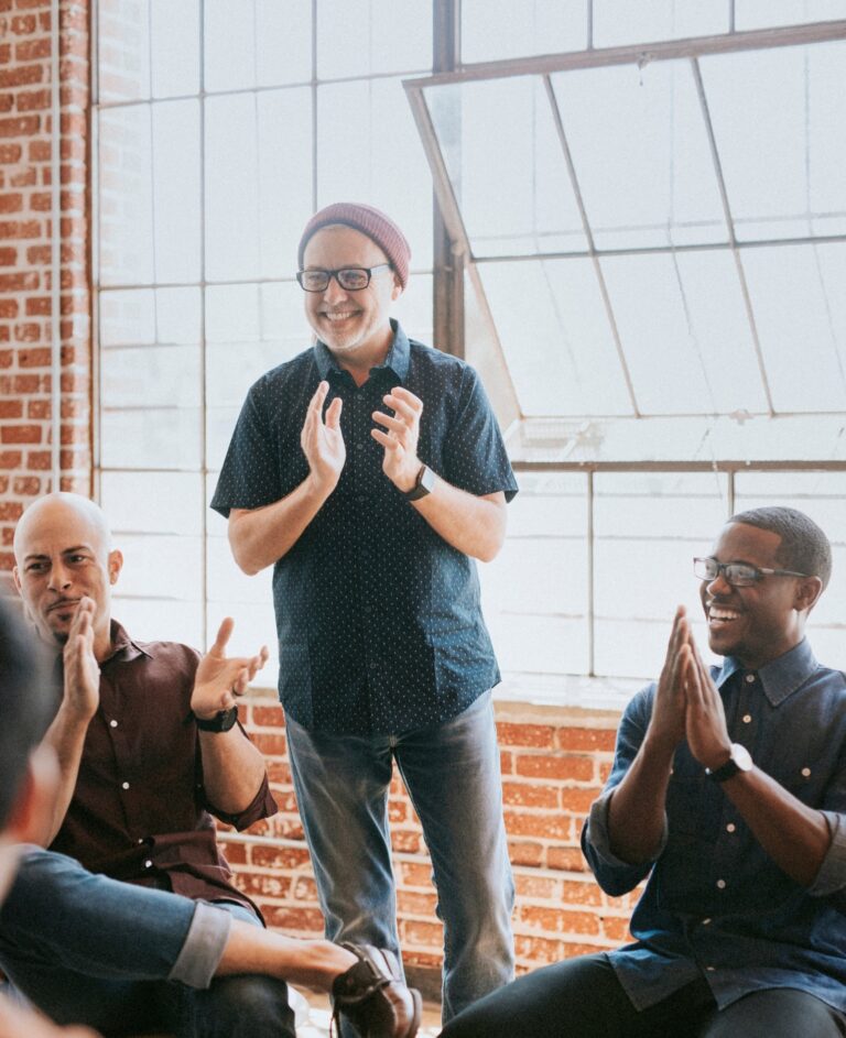 A group treatment exercise during opioid addiction treatment in Nashville.