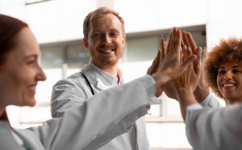 Man smiling after starting outpatient treatment at a healthcare professionals rehab in Nashville.