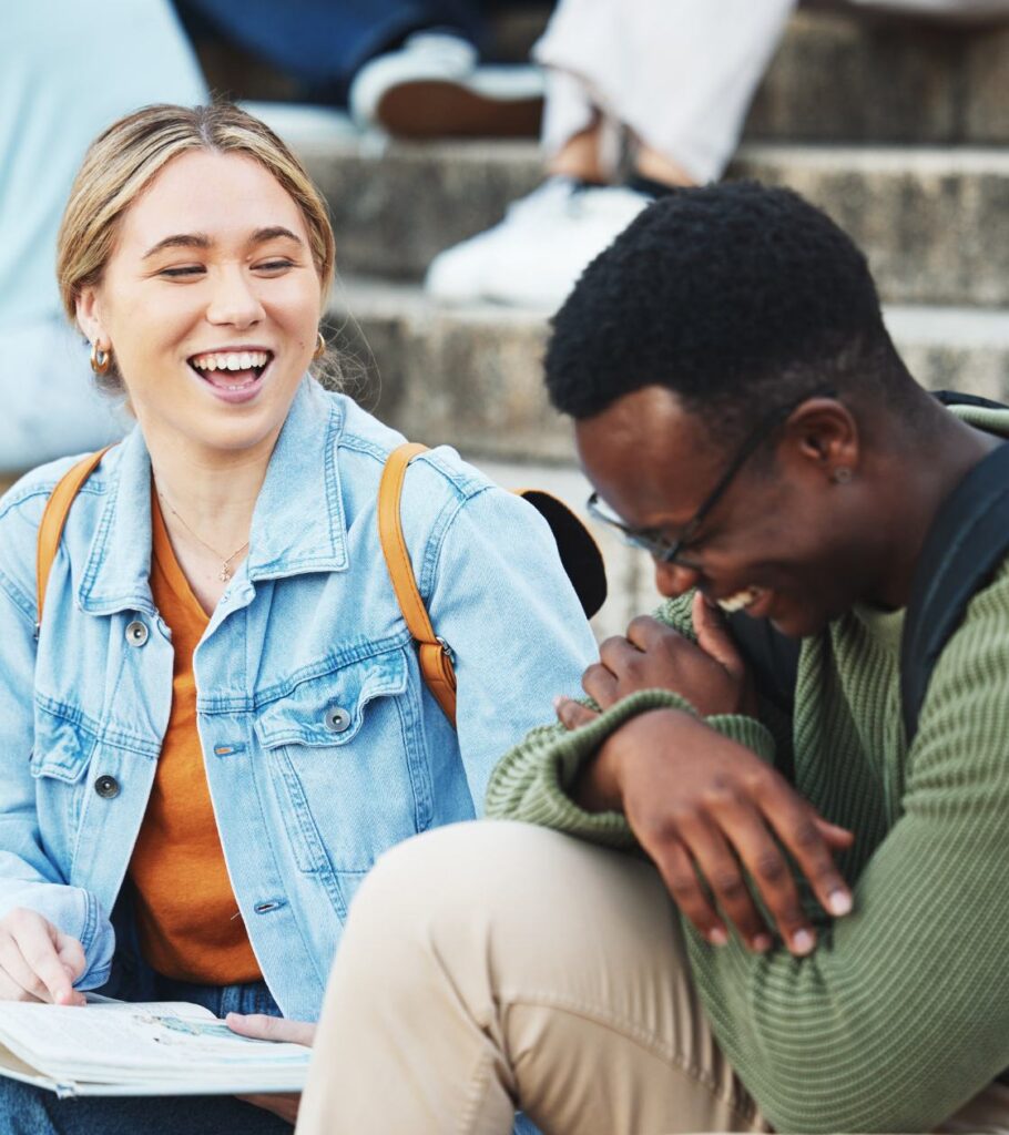 Students interacting after completing college students rehab in Nashville.